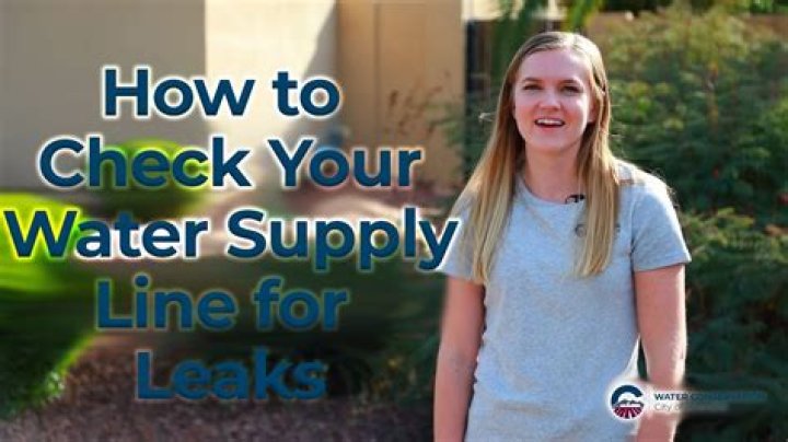 How do I test my water line for leaks?