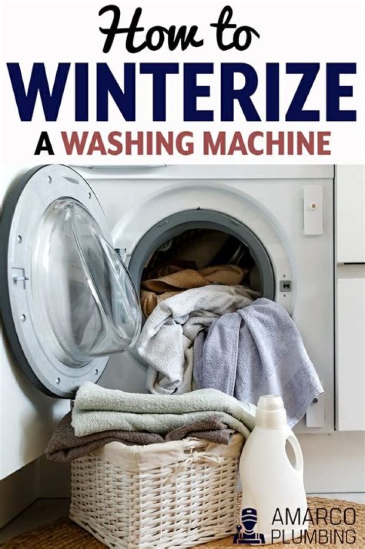 Question: How To Winterize A Washing Machine For Storage